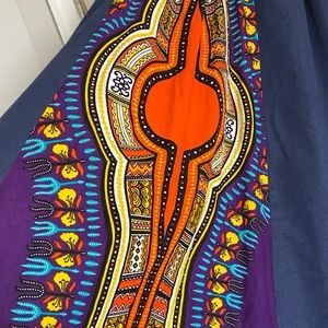 African-Printed Cotton Skirt